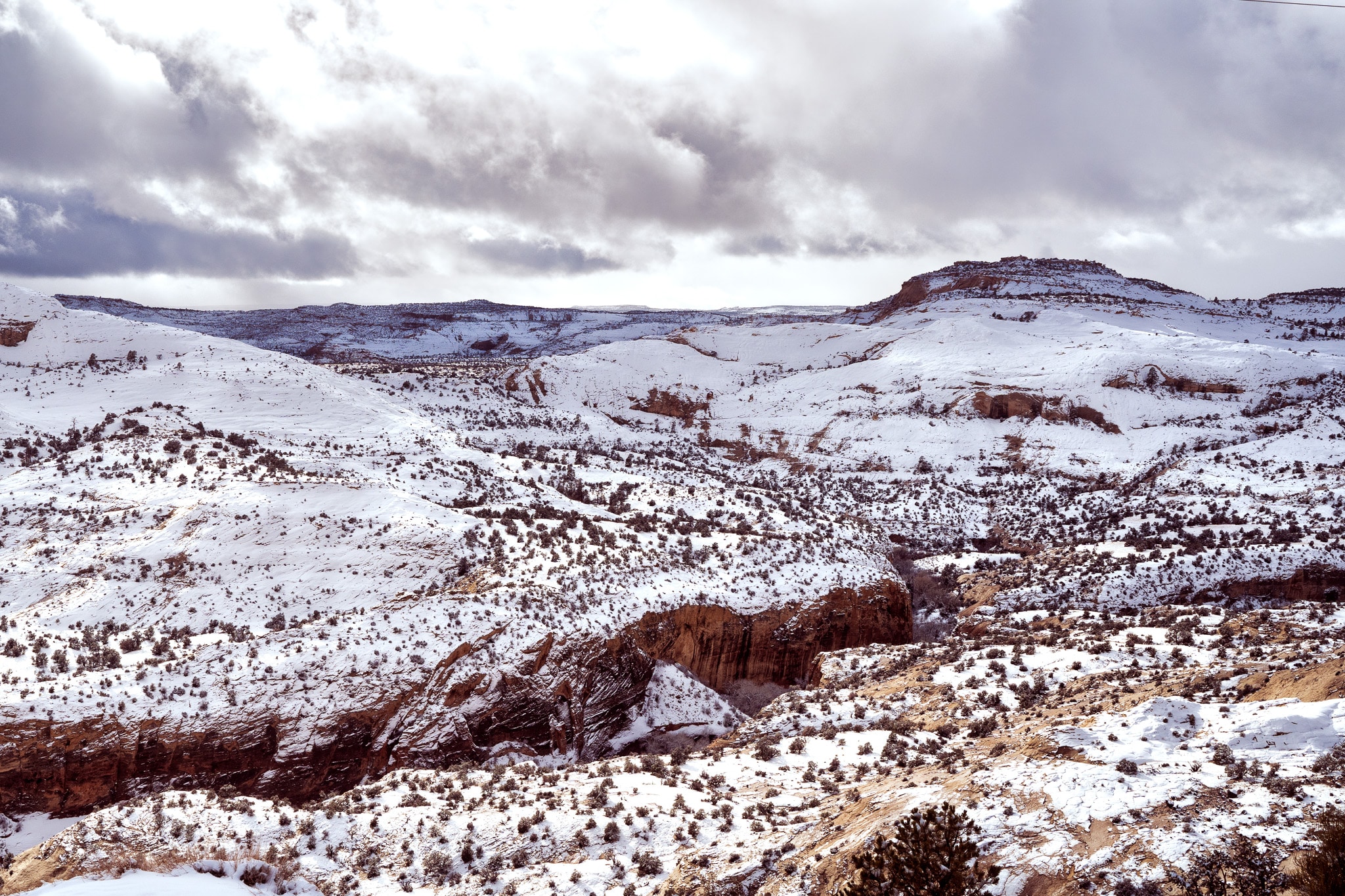 A Snowy Trip Through Southern Utah